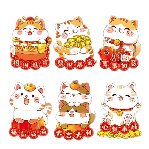 Briefumschläge mit chinesischem Drachen, 6 Stück, Papier, Geldtasche, Segen, Rötungen, Frühlingsfest, Glück, Geldtasche Briefumschläge mit chinesischem Drachen, 6 Stück, Papier, Geldtasche, Segen, Rötungen, Frühlingsfest, Glück, Geldtasche von Klaisy