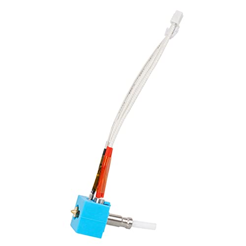 Druck für Kopfdüse für 3D-Drucker, Hotend-Zubehör, montiert mit 40 W, 24 V Heizblock-Thermistor von Klaisy