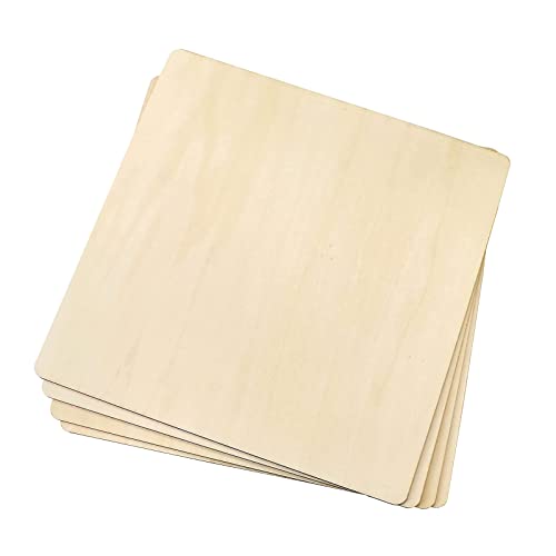 Holzquadrate unlackierte Holzplatten, unlackiertes Sperrholz, quadratische Ausschnitte, Holzscheiben für Party-Dekorationen von Klaisy