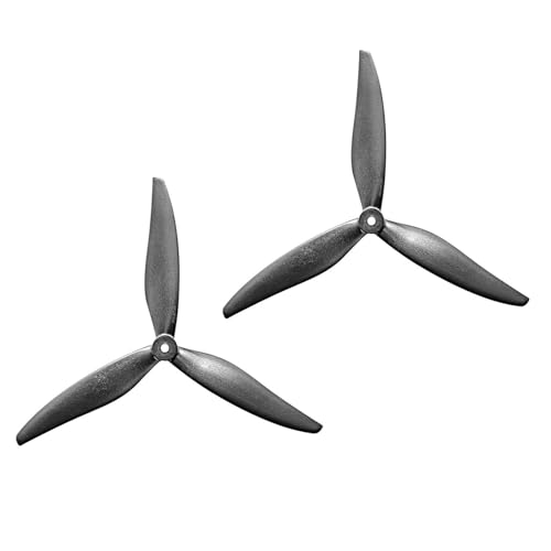 Klaisy 1 Paar oder 2 Paar 3-Flügel-Requisiten für Quadcopter-Propeller, leichtes Design, Rennflugpropeller von Klaisy