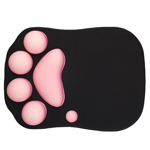 Klaisy Schöne Pfotenförmige Matte mit Handgelenk, für Büro und Zuhause, langlebige Silikonunterseite von Klaisy