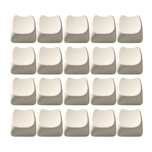 Komfortable PBT-Tastenkappen mit einzigartigem Katzenkopf MAO flache Höhe Tastenkappe für Tastatur-Enthusiasten von Klaisy