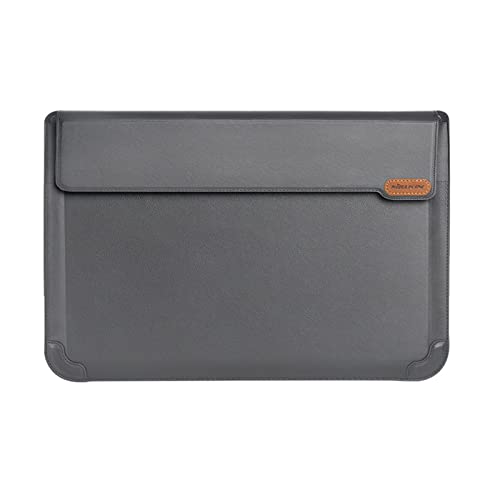 Laptop-Hülle für Hülle, feines PU-Leder, Tasche für 16,1 Zoll Notebook, kompaktes Design mit unsichtbarem Ständer, kompatibel von Klaisy