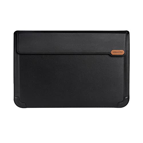 Laptop-Hülle für Hülle, feines PU-Leder, Tasche für 16,1 Zoll Notebook, kompaktes Design mit unsichtbarem Ständer, kompatibel von Klaisy