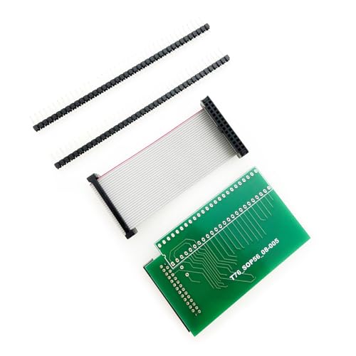 SSOP56 Adapter-Buchse, 0,8 mm, Chip-Programmieradapter, Steckdose, Programmiermodul, Testbrennsockel, Ersatz für T76 SSOP56 Adapter-Buchse, 0,8 mm, Chip-Programmieradapter, Steckdose, Programmiermodul, Testbrennsockel, Ersatz für T76 von Klaisy