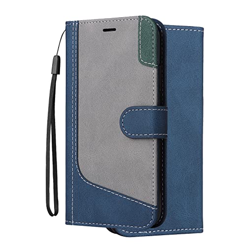 Klapber Handyhülle für Huawei P50 Pro Ledertasche Hülle für Huawei P50 Pro Klapphülle [Hautgefühl] Beutel mit Kartenfach & Stehen Weich Silikon Schutzhülle für Huawei P50 Pro, Blue von Klapber
