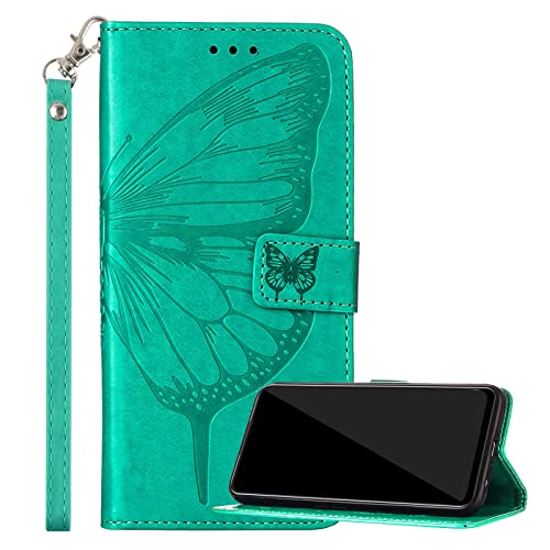 Klapber Handyhülle für Motorola Moto G60S, Hülle Moto G60S Ledertasche mit Schmetterlingsprägung Klapphülle Beutel mit Kartenfach & Stehen Silikon Handy Hüllen ür Motorola Moto G60S, Grün Klapber Handyhülle für Motorola Moto G60S, Hülle Moto G60S Ledertasche mit Schmetterlingsprägung Klapphülle Beutel mit Kartenfach & Stehen Silikon Handy Hüllen ür Motorola Moto G60S, Grün von Klapber