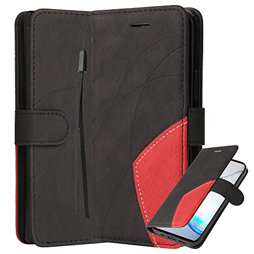 Klapber Handyhülle für Nokia G20 G10 Hülle Leder, Nokia G20 G10 Handytasche Klapphülle Beutel mit Kartenfach & Stehen Funktion Silikon Schutz Handy Hüllen für Nokia G20 G10, Schwarz von Klapber