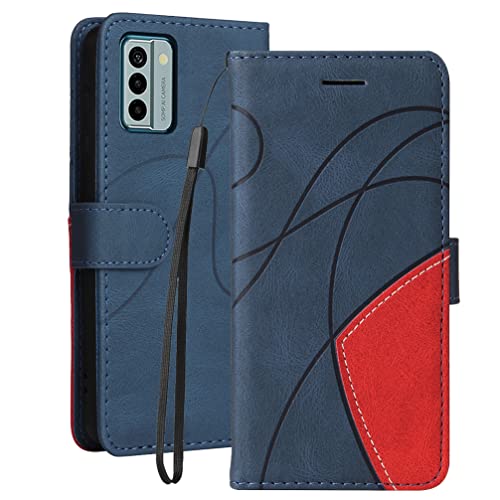 Klapber Handyhülle für Nokia G22 Ledertasche Hülle für Nokia G22 Klapphülle Beutel mit Kartenfach & Magnetverschluss, Stehen Funktion Silikon Schutzhüllen für Nokia G22, Blau von Klapber
