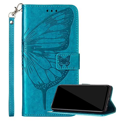 Klapber Handyhülle für VIVO V20 SE, Hülle VIVO V20 SE Ledertasche mit Schmetterlingsprägung Klapphülle Beutel mit Kartenfach & Stehen Silikon Handy Hüllen für VIVO V20 SE, Blau Klapber Handyhülle für VIVO V20 SE, Hülle VIVO V20 SE Ledertasche mit Schmetterlingsprägung Klapphülle Beutel mit Kartenfach & Stehen Silikon Handy Hüllen für VIVO V20 SE, Blau von Klapber