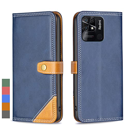 Klapber Handyhülle für Xiaomi Redmi 10C Leder Tasche für Redmi 10C Klapphülle Beutel mit Kartenfach Stehen Schutz Case weiche Silikon Hüllen für Redmi 10C, Blau Klapber Handyhülle für Xiaomi Redmi 10C Leder Tasche für Redmi 10C Klapphülle Beutel mit Kartenfach Stehen Schutz Case weiche Silikon Hüllen für Redmi 10C, Blau von Klapber