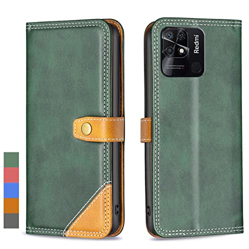 Klapber Handyhülle für Xiaomi Redmi 10C Leder Tasche für Redmi 10C Klapphülle Beutel mit Kartenfach Stehen Schutz Case weiche Silikon Hüllen für Redmi 10C, Grün Klapber Handyhülle für Xiaomi Redmi 10C Leder Tasche für Redmi 10C Klapphülle Beutel mit Kartenfach Stehen Schutz Case weiche Silikon Hüllen für Redmi 10C, Grün von Klapber
