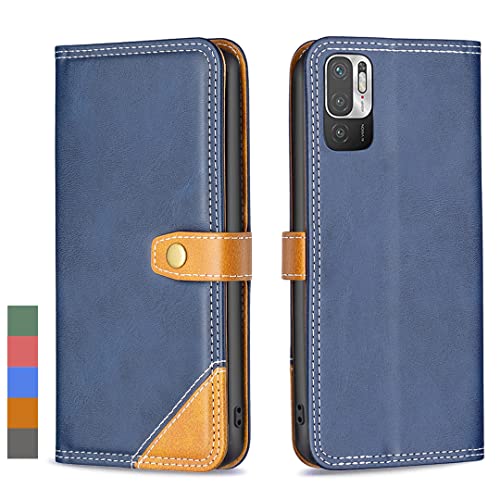 Klapber Handyhülle für Xiaomi Redmi Note 10 5G Leder Tasche für Redmi Note 10 5G Klapphülle Beutel mit Kartenfach Stehen Schutz Case weiche Silikon Hüllen für Redmi Note 10 5G, Blau Klapber Handyhülle für Xiaomi Redmi Note 10 5G Leder Tasche für Redmi Note 10 5G Klapphülle Beutel mit Kartenfach Stehen Schutz Case weiche Silikon Hüllen für Redmi Note 10 5G, Blau von Klapber
