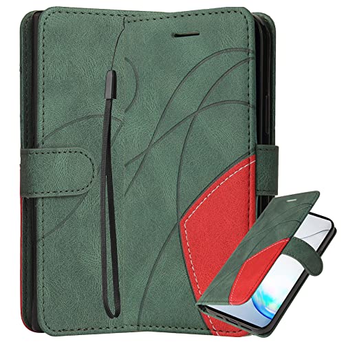 Klapber Handyhülle für Xiaomi Redmi Note 10 Pro Hülle Leder, Redmi Note 10 Pro Handytasche Klapphülle Beutel mit Kartenfach & Stehen Silikon Schutz Handy Hüllen für Redmi Note 10 Pro, Grün Klapber Handyhülle für Xiaomi Redmi Note 10 Pro Hülle Leder, Redmi Note 10 Pro Handytasche Klapphülle Beutel mit Kartenfach & Stehen Silikon Schutz Handy Hüllen für Redmi Note 10 Pro, Grün von Klapber