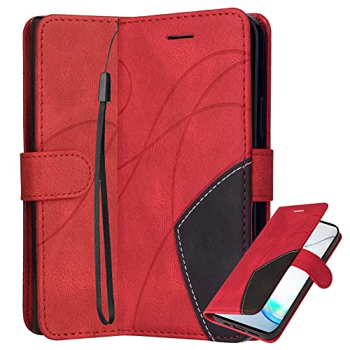 Klapber Handyhülle für Xiaomi Redmi Note 10 Pro - Leder Klapphülle mit Kartenfach & Standfunktion, Silikon Schutz Handytasche, Rot Klapber Handyhülle für Xiaomi Redmi Note 10 Pro - Leder Klapphülle mit Kartenfach & Standfunktion, Silikon Schutz Handytasche, Rot von Klapber