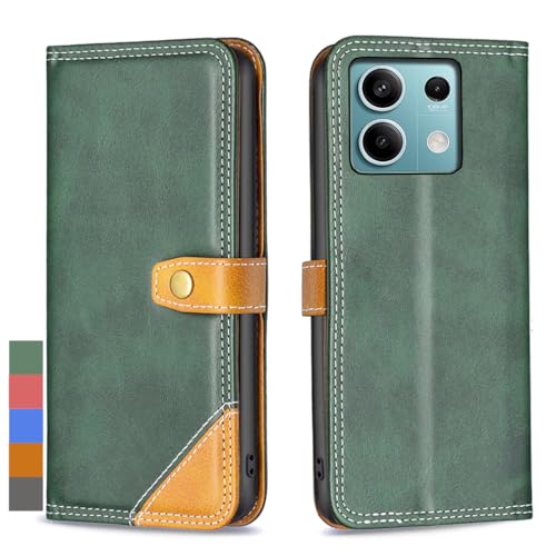 Klapber Handyhülle für Xiaomi Redmi Note 13 5G Leder Tasche für Xiaomi Redmi Note 13 5G Klapphülle Case Beutel mit Kartenfach Stehen Schutz Weiche Silikon Hüllen für Redmi Note 13 5G, Grün Klapber Handyhülle für Xiaomi Redmi Note 13 5G Leder Tasche für Xiaomi Redmi Note 13 5G Klapphülle Case Beutel mit Kartenfach Stehen Schutz Weiche Silikon Hüllen für Redmi Note 13 5G, Grün von Klapber