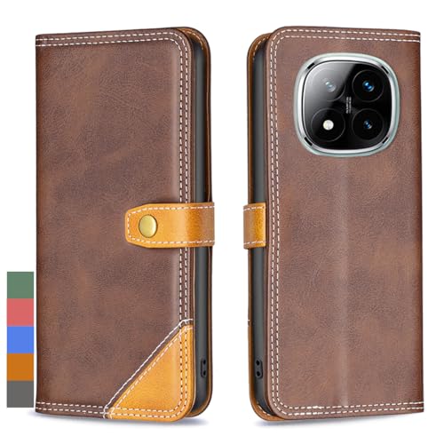 Klapber Handyhülle für Xiaomi Redmi Note 14 Pro / Note 14 Pro+ 5G Leder Tasche für Redmi Note 14 Pro Pro+ 5G Klapphülle Beutel Kartenfach Silikon Hüllen für Redmi Note 14 Pro + 5G, Braun Klapber Handyhülle für Xiaomi Redmi Note 14 Pro / Note 14 Pro+ 5G Leder Tasche für Redmi Note 14 Pro Pro+ 5G Klapphülle Beutel Kartenfach Silikon Hüllen für Redmi Note 14 Pro + 5G, Braun von Klapber