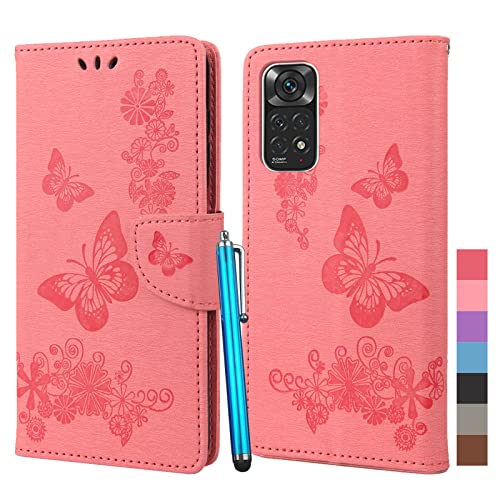 Klapber Leder Hülle für Redmi Note 11 4G Handyhülle für Redmi Note 11 4G Klapphüllen Tasche Beutel mit Kartenfach & Stehen Weich Silikon Schutz Hülle für Xiaomi Redmi Note 11 4G, Rose Klapber Leder Hülle für Redmi Note 11 4G Handyhülle für Redmi Note 11 4G Klapphüllen Tasche Beutel mit Kartenfach & Stehen Weich Silikon Schutz Hülle für Xiaomi Redmi Note 11 4G, Rose von Klapber