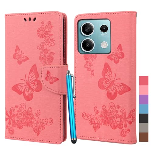 Klapber Leder Hülle für Xiaomi Redmi Note 13 5G Handyhülle für Redmi Note 13 5G Klapphüllen Tasche Beutel mit Kartenfach & Stehen Weich Silikon Schutz Hülle für Xiaomi Redmi Note 13 5G, Rose Klapber Leder Hülle für Xiaomi Redmi Note 13 5G Handyhülle für Redmi Note 13 5G Klapphüllen Tasche Beutel mit Kartenfach & Stehen Weich Silikon Schutz Hülle für Xiaomi Redmi Note 13 5G, Rose von Klapber