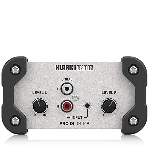 Klark Tekink PRO DI DI 10P Passive DI-Box mit Stereoeingang/summiertem Monoausgang, Midas-Transformator und erweitertem Dynamikbereich von Klark Teknik