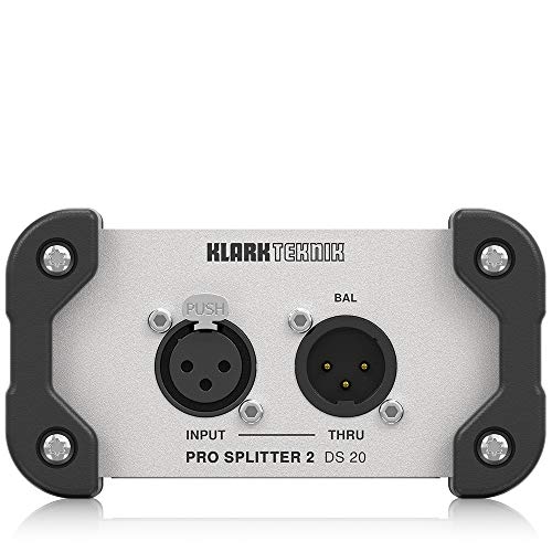 Klark Teknik PRO SPLITTER 2 DS 20 Passiver 1-In/2-Out-Signalsplitter mit Midas-Transformator und erweitertem Dynamikbereich Klark Teknik PRO SPLITTER 2 DS 20 Passiver 1-In/2-Out-Signalsplitter mit Midas-Transformator und erweitertem Dynamikbereich von Klark Teknik