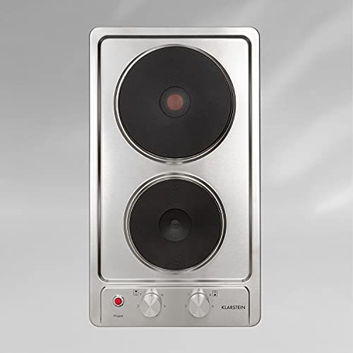 Klarstein Appetito Massekochfeld Einbau, Restwärmeanzeige, Drehknöpfe, 6 Leistungsstufen, Elektrisch, Herdplatten, Edelstahl, 2 Platten/Zonen, 3000 Watt, silber Klarstein Appetito Massekochfeld Einbau, Restwärmeanzeige, Drehknöpfe, 6 Leistungsstufen, Elektrisch, Herdplatten, Edelstahl, 2 Platten/Zonen, 3000 Watt, silber von Klarstein