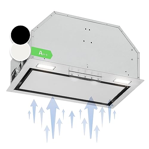 Klarstein Dunstabzugshaube 52cm, Abluft-Dunstabzugshaube mit Spülmaschinenfestem Aluminium Filter, Leise Abzugshaube für Abluft, 397 m³/h Luftstrom, Wandhauben mit LEDs, Dunstabzug zur Wandmontage Klarstein Dunstabzugshaube 52cm, Abluft-Dunstabzugshaube mit Spülmaschinenfestem Aluminium Filter, Leise Abzugshaube für Abluft, 397 m³/h Luftstrom, Wandhauben mit LEDs, Dunstabzug zur Wandmontage von Klarstein