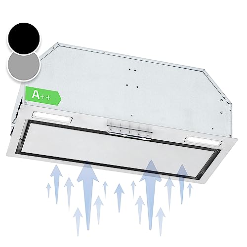Klarstein Dunstabzugshaube 70cm, Abluft-Dunstabzugshaube mit Spülmaschinenfestem Aluminium Filter, Leise Abzugshaube für Abluft, 508 m³/h Luftstrom, Wandhauben mit LEDs, Dunstabzug zur Wandmontage Klarstein Dunstabzugshaube 70cm, Abluft-Dunstabzugshaube mit Spülmaschinenfestem Aluminium Filter, Leise Abzugshaube für Abluft, 508 m³/h Luftstrom, Wandhauben mit LEDs, Dunstabzug zur Wandmontage von Klarstein