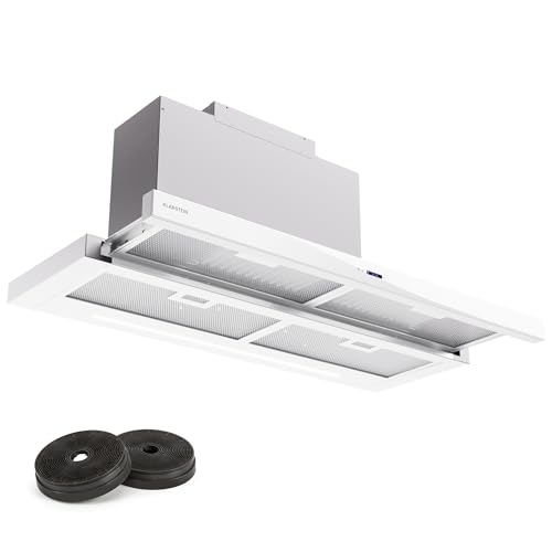 Klarstein Dunstabzugshaube 90cm, Abluft-Dunstabzugshaube mit Spülmaschinenfestem Filter aus Aluminium, Leise Abzugshaube Abluft, 640m³/h Luftstrom, Effiziente Wandhauben mit LEDs & Touch Controls Klarstein Dunstabzugshaube 90cm, Abluft-Dunstabzugshaube mit Spülmaschinenfestem Filter aus Aluminium, Leise Abzugshaube Abluft, 640m³/h Luftstrom, Effiziente Wandhauben mit LEDs & Touch Controls von Klarstein