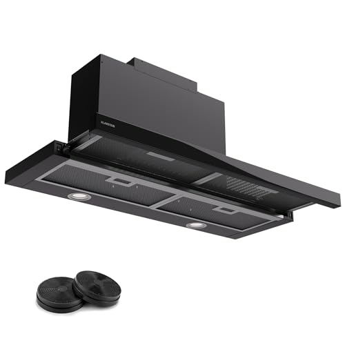 Klarstein Dunstabzugshaube 90cm, Abluft-Dunstabzugshaube mit Spülmaschinenfestem Filter aus Aluminium, Leise Abzugshaube Abluft, 640m³/h Luftstrom, Effiziente Wandhauben mit LEDs & Touch Controls Klarstein Dunstabzugshaube 90cm, Abluft-Dunstabzugshaube mit Spülmaschinenfestem Filter aus Aluminium, Leise Abzugshaube Abluft, 640m³/h Luftstrom, Effiziente Wandhauben mit LEDs & Touch Controls von Klarstein