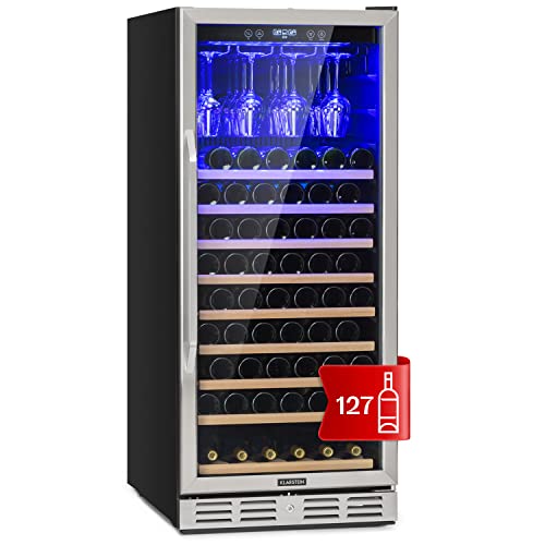Klarstein Einbau-Weinkühlschrank, 1 Zonen Getränkekühlschrank Klein, Kleiner Weinschrank 320L, Wein-Kühlschrank Klein mit Glastür, Indoor/Outdoor Flaschenkühlschrank, Wine Fridge 127 Flaschen Klarstein Einbau-Weinkühlschrank, 1 Zonen Getränkekühlschrank Klein, Kleiner Weinschrank 320L, Wein-Kühlschrank Klein mit Glastür, Indoor/Outdoor Flaschenkühlschrank, Wine Fridge 127 Flaschen von Klarstein