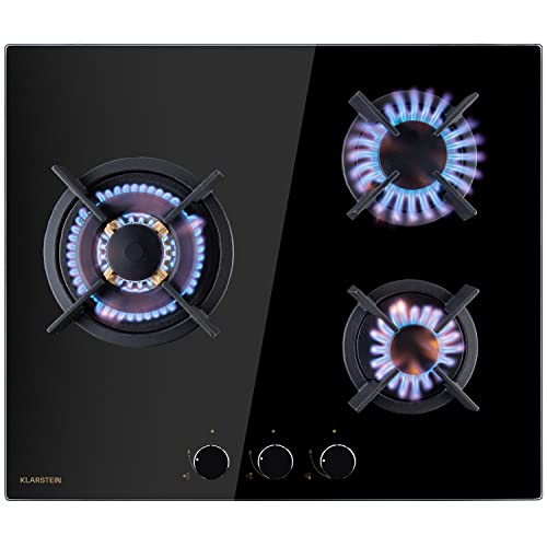 Klarstein Gasherd, Gaskochfeld 3 Flammig, Einbau-Gaskocher für Zuhause & Wohnmobil, Campingkocher mit Glasplatte, Gasherd für Propan- und Erdgas, Edelstahl Gas-Herdplatte Wok Brenner 6200 Watt Klarstein Gasherd, Gaskochfeld 3 Flammig, Einbau-Gaskocher für Zuhause & Wohnmobil, Campingkocher mit Glasplatte, Gasherd für Propan- und Erdgas, Edelstahl Gas-Herdplatte Wok Brenner 6200 Watt von Klarstein