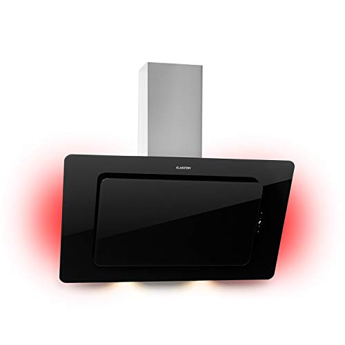 Klarstein Helena Dunstabzugshaube kopffrei, Kopffreihaube Wandhaube mit 595 m³/h, RGB Ambiente-Licht, Umluft & Abluft, LED-Beleuchtung, Touch-Control, 90 cm, schwarz Klarstein Helena Dunstabzugshaube kopffrei, Kopffreihaube Wandhaube mit 595 m³/h, RGB Ambiente-Licht, Umluft & Abluft, LED-Beleuchtung, Touch-Control, 90 cm, schwarz von Klarstein
