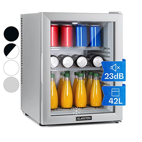 Klarstein Kühlschrank, Mini Kühlschrank mit Glastüre, Mini-Kühlschrank für Getränke, Snacks & Kosmetik, Kühlschrank Klein & Leise, Verstellbare Ablagen, Kleiner Skincare Kühlschrank 12-18°C, 42L Klarstein Kühlschrank, Mini Kühlschrank mit Glastüre, Mini-Kühlschrank für Getränke, Snacks & Kosmetik, Kühlschrank Klein & Leise, Verstellbare Ablagen, Kleiner Skincare Kühlschrank 12-18°C, 42L von Klarstein