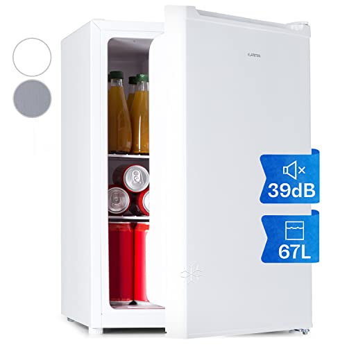 Klarstein Mini Kühlschrank, Retro Mini-Kühlschrank mit Gefrierfach, 67 Liter Getränkekühlschrank Klein & Kompakt, Kleiner Kühlschrank mit Herausnehmbaren Ablagen, Indoor/Outdoor Kühlschrank Leise Klarstein Mini Kühlschrank, Retro Mini-Kühlschrank mit Gefrierfach, 67 Liter Getränkekühlschrank Klein & Kompakt, Kleiner Kühlschrank mit Herausnehmbaren Ablagen, Indoor/Outdoor Kühlschrank Leise von Klarstein