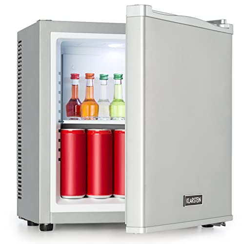 Klarstein Mini Kühlschrank für Zimmer, 13L Mini-Kühlschrank für Getränke & Kosmetik, Kleine Minibar, Kühlschrank Klein & Leise, Verstellbare Ablage, Kleiner Skincare Kühlschrank 5-15°C von Klarstein