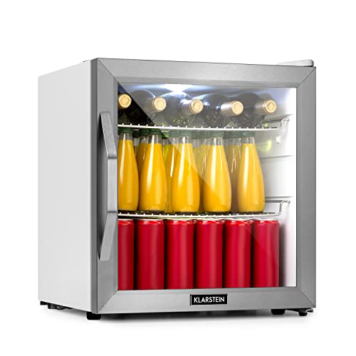 Klarstein Mini Kühlschrank mit Glastür, Mini-Kühlschrank für Zimmer, Getränkekühlschrank Klein mit Verstellbaren Ablagen, Kleiner Kühlschrank 47 Liter, Indoor/Outdoor Kühlschrank Leise Klarstein Mini Kühlschrank mit Glastür, Mini-Kühlschrank für Zimmer, Getränkekühlschrank Klein mit Verstellbaren Ablagen, Kleiner Kühlschrank 47 Liter, Indoor/Outdoor Kühlschrank Leise von Klarstein