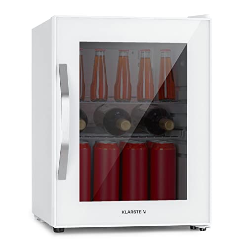 Klarstein Mini Kühlschrank mit Glastür, - für Zimmer, Getränkekühlschrank Klein mit Verstellbaren Ablagen, 33 Liter, Indoor/Outdoor Leise von Klarstein
