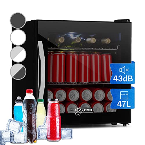Klarstein Mini Kühlschrank mit Glastür, für Zimmer, Getränkekühlschrank Verstellbaren Ablagen, Kleiner 47 Liter, Indoor/Outdoor Leise Klarstein Mini Kühlschrank mit Glastür, für Zimmer, Getränkekühlschrank Verstellbaren Ablagen, Kleiner 47 Liter, Indoor/Outdoor Leise von Klarstein