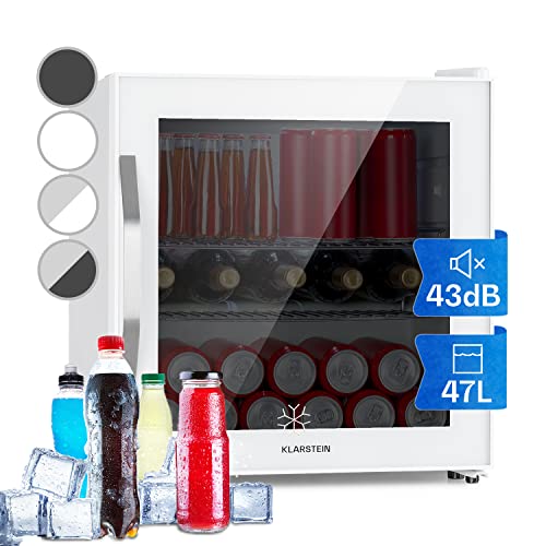 Klarstein Mini Kühlschrank mit Glastür für Zimmer, Getränkekühlschrank Klein mit Verstellbaren Ablagen, 47 Liter, Indoor/Outdoor Kühlschrank Leise Klarstein Mini Kühlschrank mit Glastür für Zimmer, Getränkekühlschrank Klein mit Verstellbaren Ablagen, 47 Liter, Indoor/Outdoor Kühlschrank Leise von Klarstein
