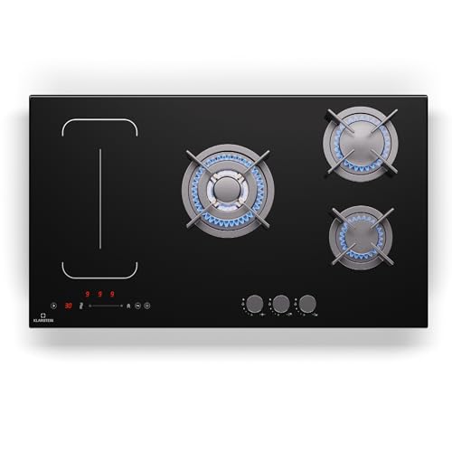 Klarstein MultiChef 5 Induktionskochfeld Mit Gaskochfeld - 5 Zonen, 2 Gas & 1 Wok, 2 Induktion, Flexzone, Schieberegler, Timer, Stop&Go, 10,6 Kw, Schwarz Klarstein MultiChef 5 Induktionskochfeld Mit Gaskochfeld - 5 Zonen, 2 Gas & 1 Wok, 2 Induktion, Flexzone, Schieberegler, Timer, Stop&Go, 10,6 Kw, Schwarz von Klarstein