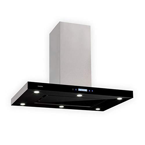 Klarstein Valeria Inselabzugshaube - Dunstabzugshaube, Inselhaube, 230W, max.650 m³/h, 3 Leistungsstufen, LED-Beleuchtung, Touch-Panel, Glas, Edelstahl, sparsam, PureAmbience Concept, silber Klarstein Valeria Inselabzugshaube - Dunstabzugshaube, Inselhaube, 230W, max.650 m³/h, 3 Leistungsstufen, LED-Beleuchtung, Touch-Panel, Glas, Edelstahl, sparsam, PureAmbience Concept, silber von Klarstein