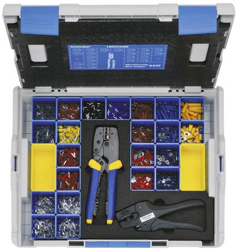 Klauke LBOXX230B Quetschverbinder-Sortiment Teilisoliert Blau, Rot, Grau, Gelb, Silber 2377 Teile Klauke LBOXX230B Quetschverbinder-Sortiment Teilisoliert Blau, Rot, Grau, Gelb, Silber 2377 Teile von Klauke
