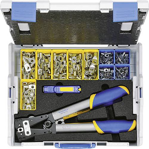 Klauke LBOXX65B Crimpzangen-Set 223teilig Rohrkabelschuhe, Rohrverbinder 6 bis 50mm² Inkl. Kabelsch Klauke LBOXX65B Crimpzangen-Set 223teilig Rohrkabelschuhe, Rohrverbinder 6 bis 50mm² Inkl. Kabelsch von Klauke