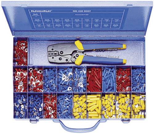 Klauke MK230B507 Quetschverbinder-Sortiment 0.50mm² 6mm² Rot, Blau, Gelb 826St. Klauke MK230B507 Quetschverbinder-Sortiment 0.50mm² 6mm² Rot, Blau, Gelb 826St. von Klauke