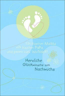 Klaus Hanfstingl Verlag Glückwunschkarte Geburt Junge: Ein bißchen Mama,... von Klaus Hanfstingl Verlag