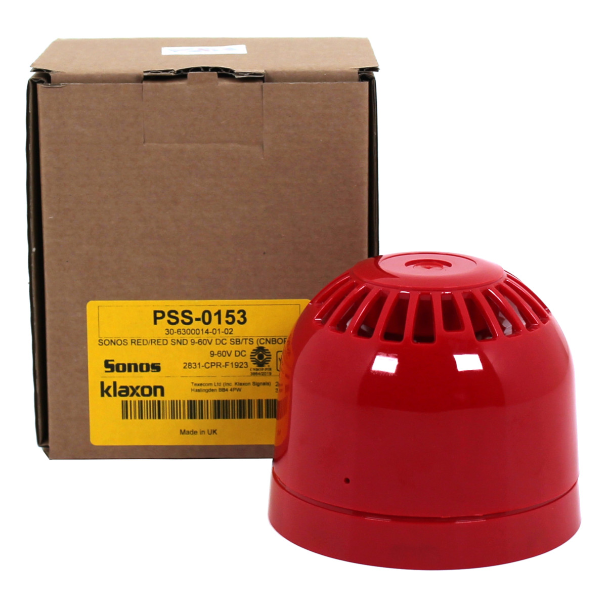 Klaxon PSS-0153 Sonos akustischer Signalgeber Sirene bis 106 dBA rot/rot Klaxon PSS-0153 Sonos akustischer Signalgeber Sirene bis 106 dBA rot/rot von Klaxon