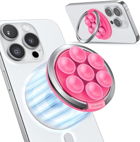 Handy Ring Halterung Magnetisch Saugnapf für MagSafe-Klearlook Silikon Octo Saugnapf Handy Griff Fingerhalter für Selfie/Video für TikTok Influencer/Creator, Frauen Mädchen Teen Geschenk Heißes Rosa Handy Ring Halterung Magnetisch Saugnapf für MagSafe-Klearlook Silikon Octo Saugnapf Handy Griff Fingerhalter für Selfie/Video für TikTok Influencer/Creator, Frauen Mädchen Teen Geschenk Heißes Rosa von Klearlook Maximized Clarity!