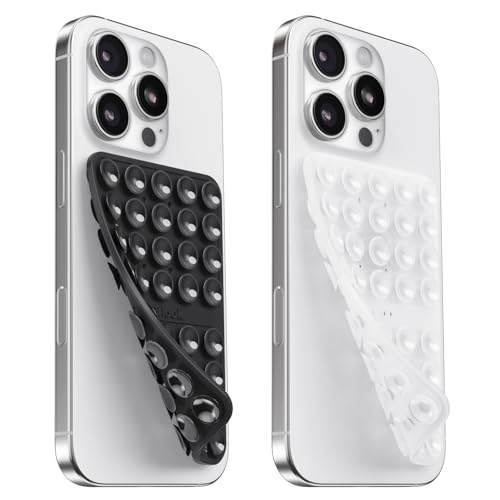 Silikon Handy Saugnapf Halterung Doppelseitig, Freihändig Sticky Silikon Saugnapf Handyhülle für Selfies & Videos, Saugnäpfe Handyhalter für Alle Handy Modelle, Schwarz & Transparent Silikon Handy Saugnapf Halterung Doppelseitig, Freihändig Sticky Silikon Saugnapf Handyhülle für Selfies & Videos, Saugnäpfe Handyhalter für Alle Handy Modelle, Schwarz & Transparent von Klearlook Maximized Clarity!