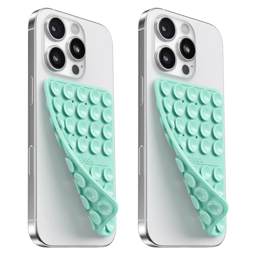 Silikon Handy Saugnapf Halterung Doppelseitig, Freihändig Sticky Silikon Saugnapf Handyhülle für Selfies & Videos, Saugnäpfe Handyhalter für Alle Handy Modelle, Hellgrün & Hellgrün von Klearlook Maximized Clarity!